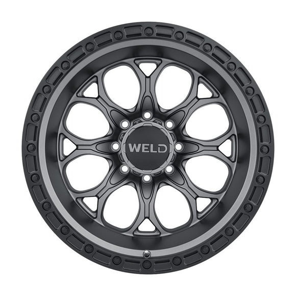 20x10 WELD Off-Road Ledge8 Gunmetal / Black Ring 8x165.1 8x6.5 ET-18 Wheel