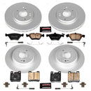 PowerStop Genuine Geomet Coated Rotor and Carbon-Fiber Ceramic Brake Pad Kit