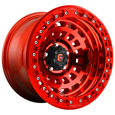 17X9 Fuel D100 Zephyr Beadlock Candy Red 5X127 ET-15 wheel/rim