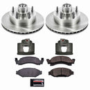 PowerStop OE Stock Replacement Low-Dust Ceramic Brake Pad, Rotor and Caliper Kit