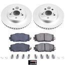 PowerStop Genuine Geomet Coated Rotor and Low-Dust Ceramic Brake Pad Kit