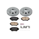 PowerStop OE Stock Replacement Low-Dust Ceramic Brake Pad and Rotor Kit