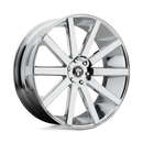 22x9 DUB Shot Calla Chrome Wheel/Rim 5x120 5-120 22-9-2