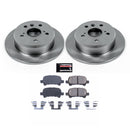 PowerStop OE Stock Replacement Low-Dust Ceramic Brake Pad and Rotor Kit