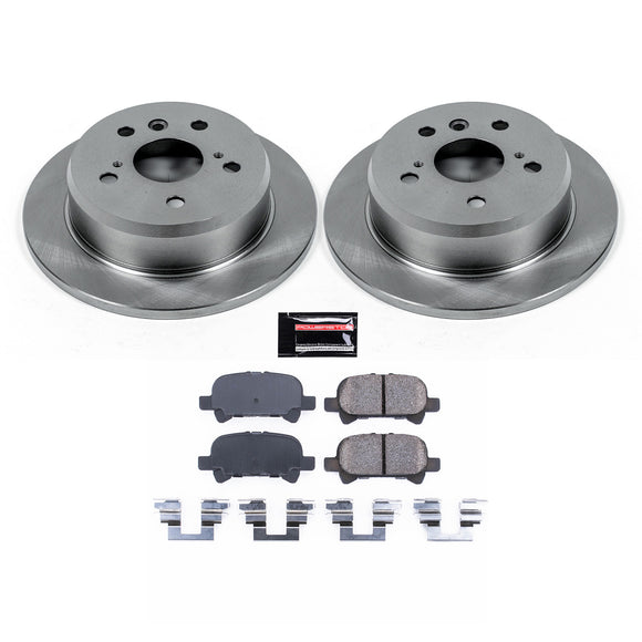 PowerStop OE Stock Replacement Low-Dust Ceramic Brake Pad and Rotor Kit