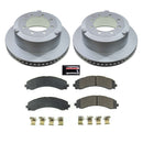 PowerStop Genuine Geomet Coated Rotor and Low-Dust Ceramic Brake Pad Kit