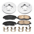 PowerStop Genuine Geomet Coated Rotor and Low-Dust Ceramic Brake Pad Kit