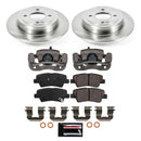 PowerStop OE Stock Replacement Low-Dust Ceramic Brake Pad, Rotor and Caliper Kit