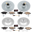 PowerStop Genuine Geomet Coated Rotor and Carbon-Fiber Ceramic Brake Pad Kit