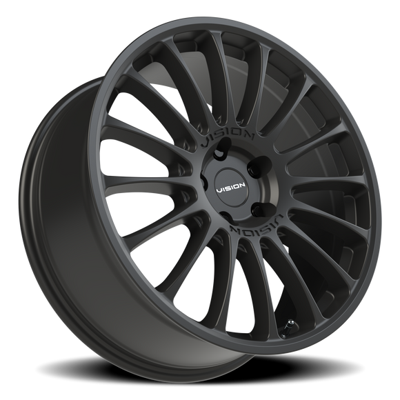 20x8.5 Vision 477 Monaco Satin Black Wheel 5x120 ET35 CB73.1