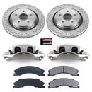 PowerStop OE Stock Replacement Low-Dust Ceramic Brake Pad, Rotor and Caliper Kit