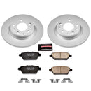 PowerStop Genuine Geomet Coated Rotor and Low-Dust Ceramic Brake Pad Kit