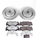 PowerStop Z36 Carbon-Fiber Ceramic Brake Pad with Drilled and Slotted Rotor Kit