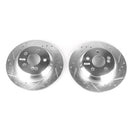 PowerStop Evolution Drilled Slotted Rotors Pair Rear For Mercedes-Benz CL500