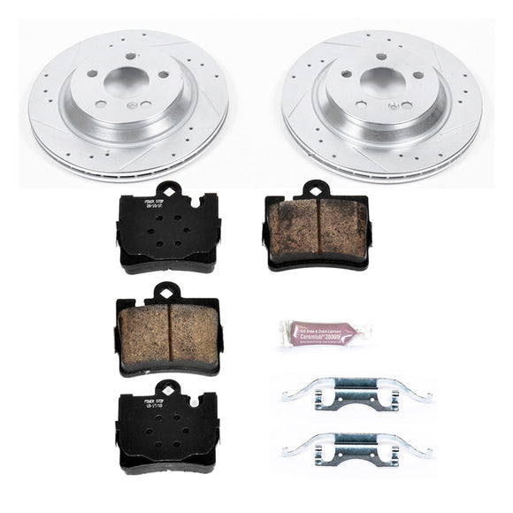 PowerStop Z23 Daily Driver Carbon-Fiber Ceramic Brake Pad and Drilled & Slotted