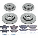 PowerStop OE Stock Replacement Low-Dust Ceramic Brake Pad and Rotor Kit