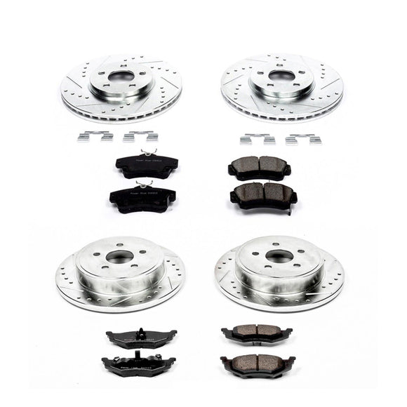PowerStop Z23 Daily Driver Carbon-Fiber Ceramic Brake Pad and Drilled & Slotted