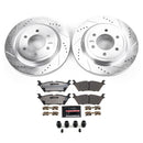 PowerStop Z36 Carbon-Fiber Ceramic Brake Pad with Drilled and Slotted Rotor Kit