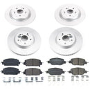 PowerStop Genuine Geomet Coated Rotor and Low-Dust Ceramic Brake Pad Kit