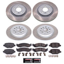 PowerStop Semi-Coated Rotor and Low-Dust Ceramic Brake Pad Kit