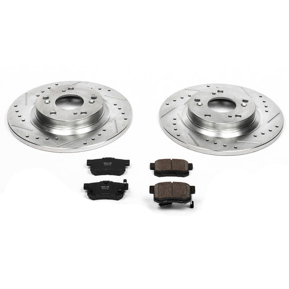 PowerStop Z23 Daily Driver Carbon-Fiber Ceramic Brake Pad and Drilled & Slotted