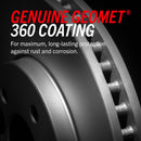PowerStop Genuine Geomet Coated Rotor and Low-Dust Ceramic Brake Pad Kit