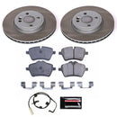 PowerStop Semi-Coated Rotor and Low-Dust Ceramic Brake Pad Kit