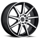 15x7 Raceline 144M Black / Machined 5x100 5x114.3 5x4.5 ET40 Wheel Rim