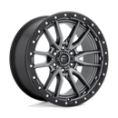 20x9 Fuel Off-Road D680 Rebel Anthracite Center with Black Lip 6x135 ET20 Wheel