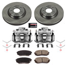 PowerStop OE Stock Replacement Low-Dust Ceramic Brake Pad, Rotor and Caliper Kit