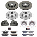 PowerStop OE Stock Replacement Low-Dust Ceramic Brake Pad, Rotor and Caliper Kit