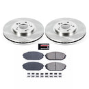 PowerStop OE Stock Replacement Low-Dust Ceramic Brake Pad and Rotor Kit