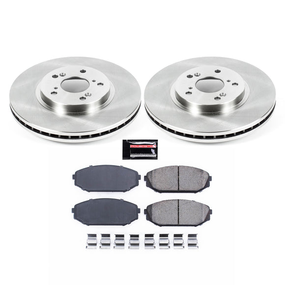 PowerStop OE Stock Replacement Low-Dust Ceramic Brake Pad and Rotor Kit