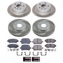 PowerStop Semi-Coated Rotor and Low-Dust Ceramic Brake Pad Kit