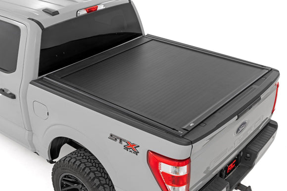 Rough Country Powered Retractable Bed Cover5'7" Bed Ford F-150 15-25