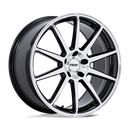 19X9.5 TSW TW004 Canard Gloss Black W/ Machined Face 5x112 ET25 Wheel Rim