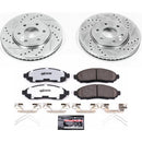 PowerStop Z36 Carbon-Fiber Ceramic Brake Pad with Drilled and Slotted Rotor Kit