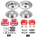 PowerStop Z26 Street Performance Ceramic Brake Pad, Drilled Slotted Rotor, and C