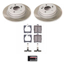 PowerStop Semi-Coated Rotor and Low-Dust Ceramic Brake Pad Kit