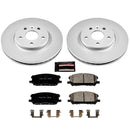 PowerStop Genuine Geomet Coated Rotor and Low-Dust Ceramic Brake Pad Kit