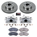 PowerStop OE Stock Replacement Low-Dust Ceramic Brake Pad, Rotor and Caliper Kit