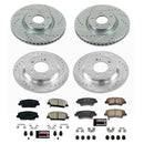 PowerStop Z23 Daily Driver Carbon-Fiber Ceramic Brake Pad and Drilled & Slotted