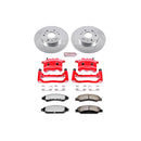 PowerStop Z36 Truck and SUV Ceramic Brake Pad, Drilled & Slotted Rotor, and Cali