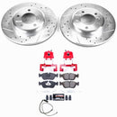 PowerStop Z23 Daily Driver Carbon-Fiber Ceramic Pads Drilled & Slotted Rotor & C