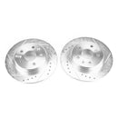 PowerStop Evolution Drilled Slotted Rotors Pair Rear For Chevrolet Volt
