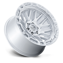 20x10 Fuel Off-Road FC890 Rail Gloss Silver W/ Machined Face 6x139.7 ET-18 Wheel
