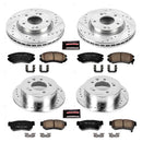 PowerStop Z23 Daily Driver Carbon-Fiber Ceramic Brake Pad and Drilled & Slotted