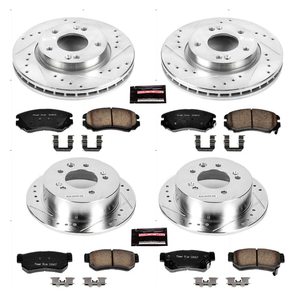 PowerStop Z23 Daily Driver Carbon-Fiber Ceramic Brake Pad and Drilled & Slotted
