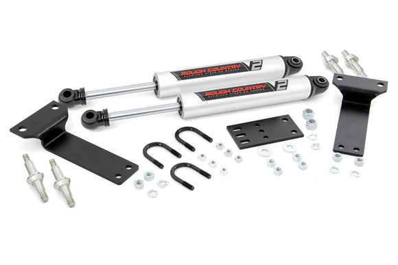Rough Country Steering Stabilizer Dual 2-8" Lift For Ford Super Duty 99-04