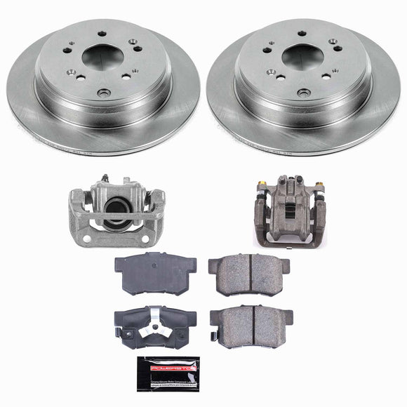 PowerStop OE Stock Replacement Low-Dust Ceramic Brake Pad, Rotor and Caliper Kit